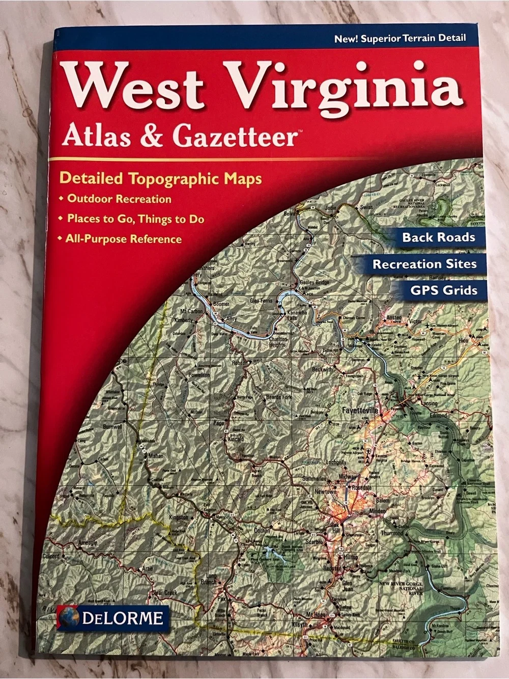 DeLorme West Virginia Atlas & Gazetteer Like New